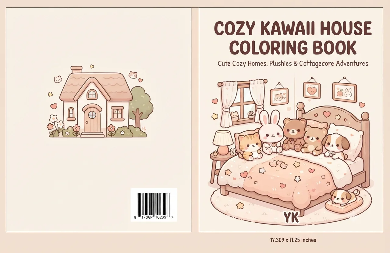 Cozy Little Homes 🏡 | Kawaii House Coloring Book
