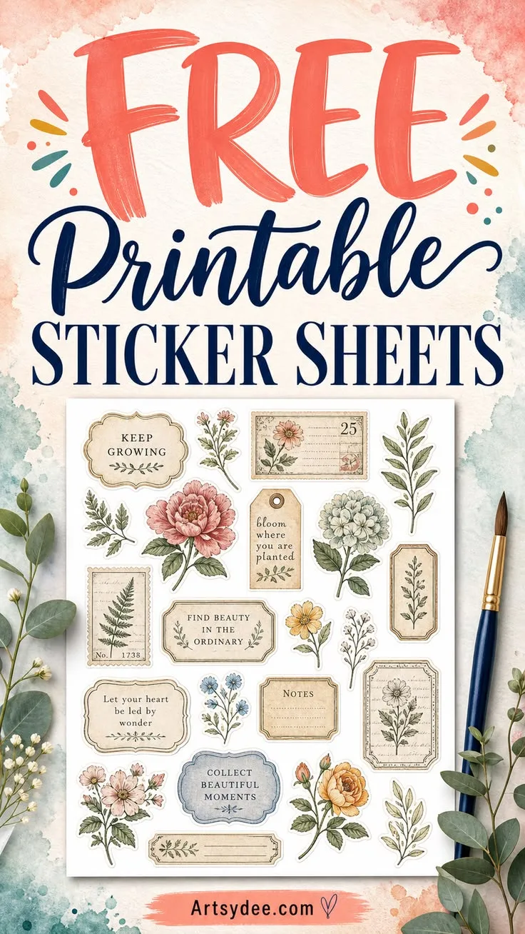 Cute journal stickers bundle ✨