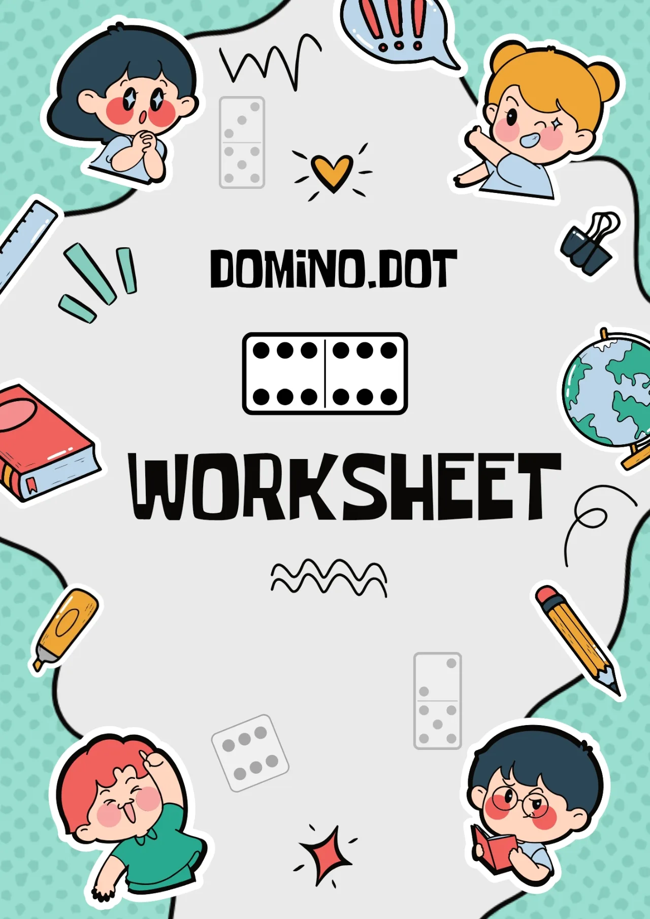 Domino Addition Worksheet for Kids | Printable Math Activity PDF