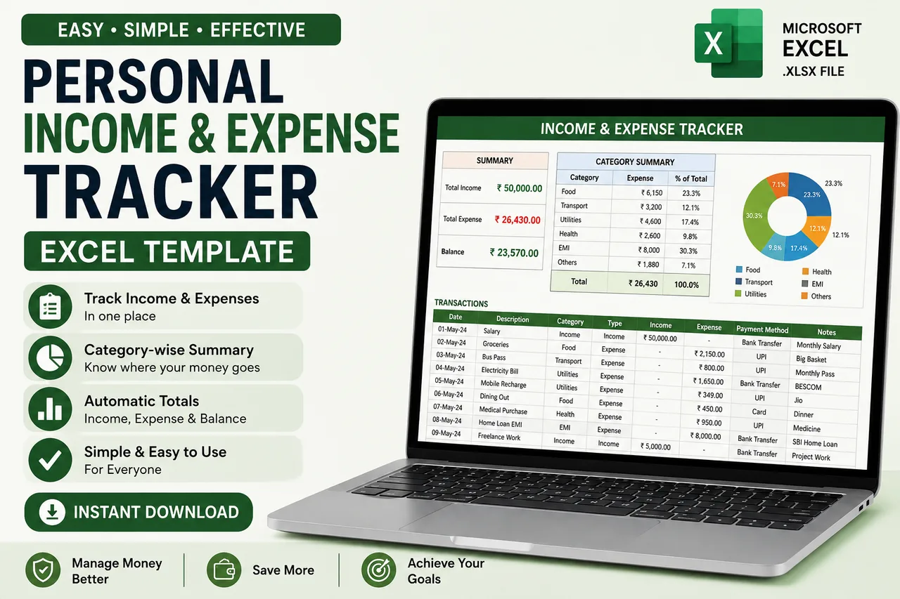 Personal Income And Expense Tracker