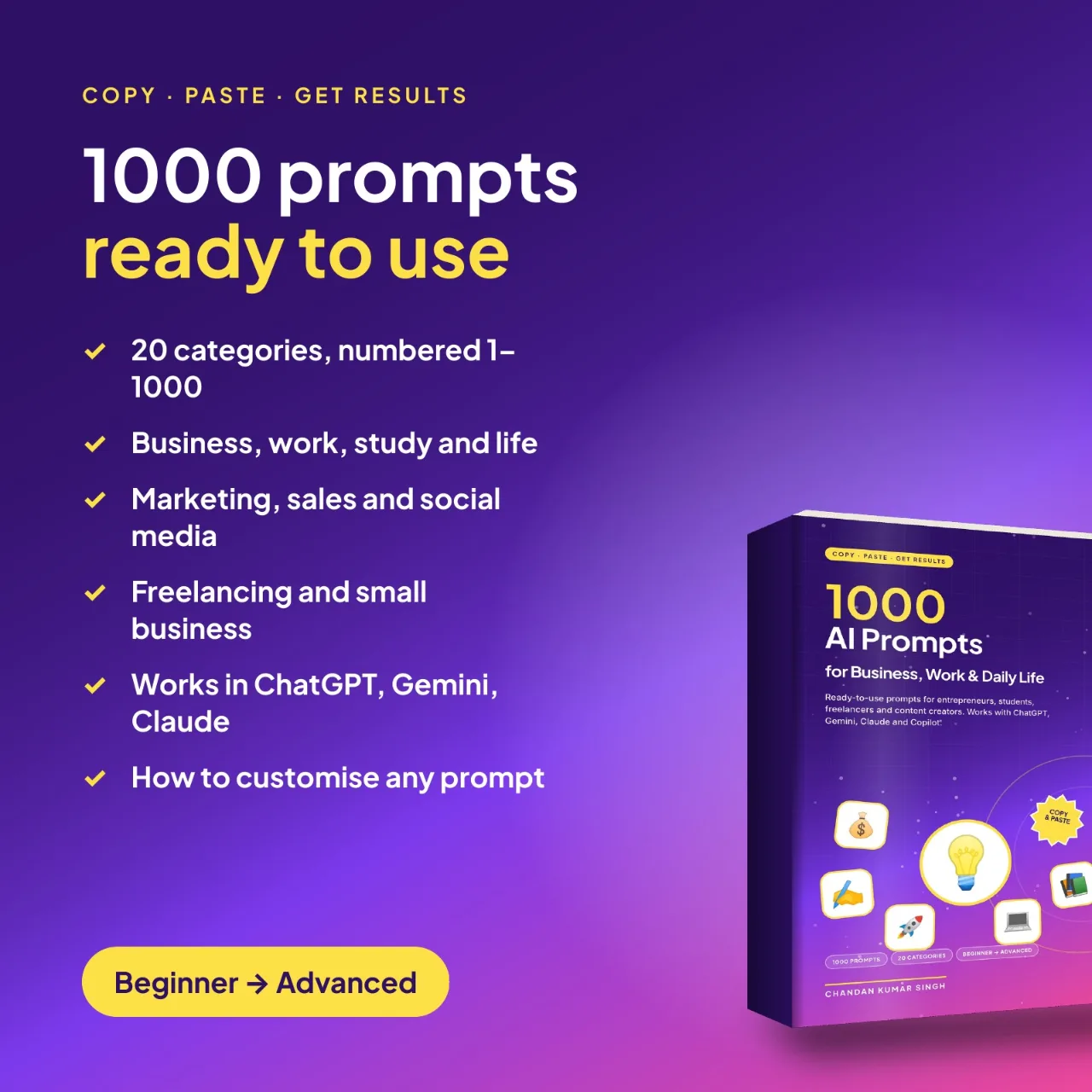 1000 AI Prompts for Business, Work and Daily Life: preview 3 of 3