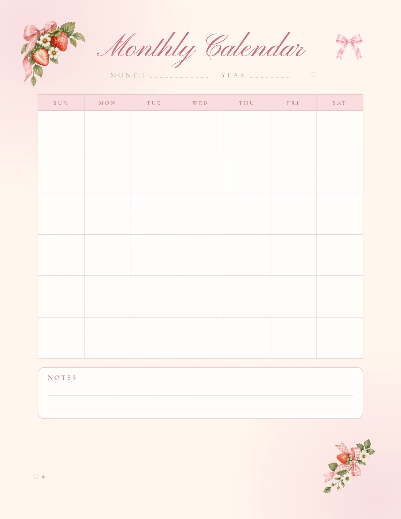 Blush Days ๐ | 30-Page Pink Aesthetic Life Planner Printable PDF: preview 1 of 3