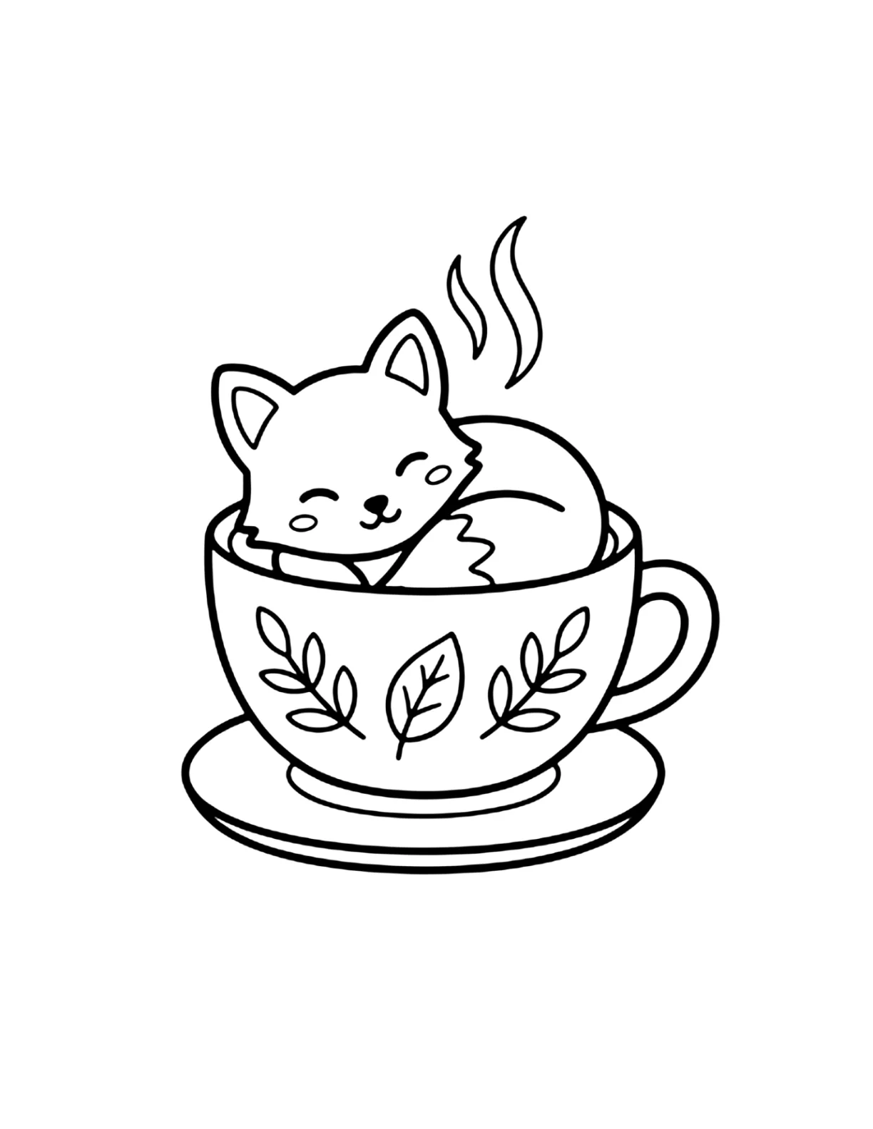 Cozy Little Moments: A Cute & Comfy Coloring Book: preview 1 of 4