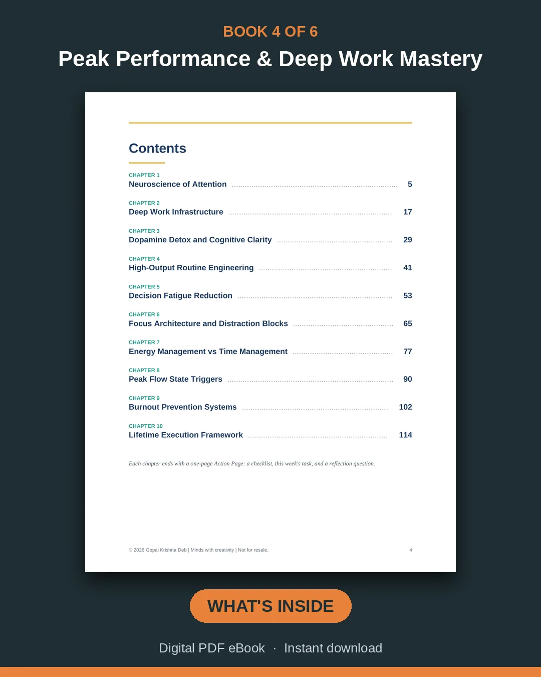 Peak Performance & Deep Work Mastery: preview 1 of 1